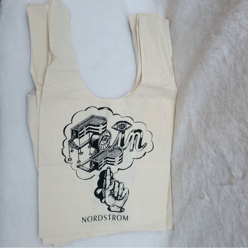 NEW Lot of 4 Nordstrom Cotton Shopping Totes
